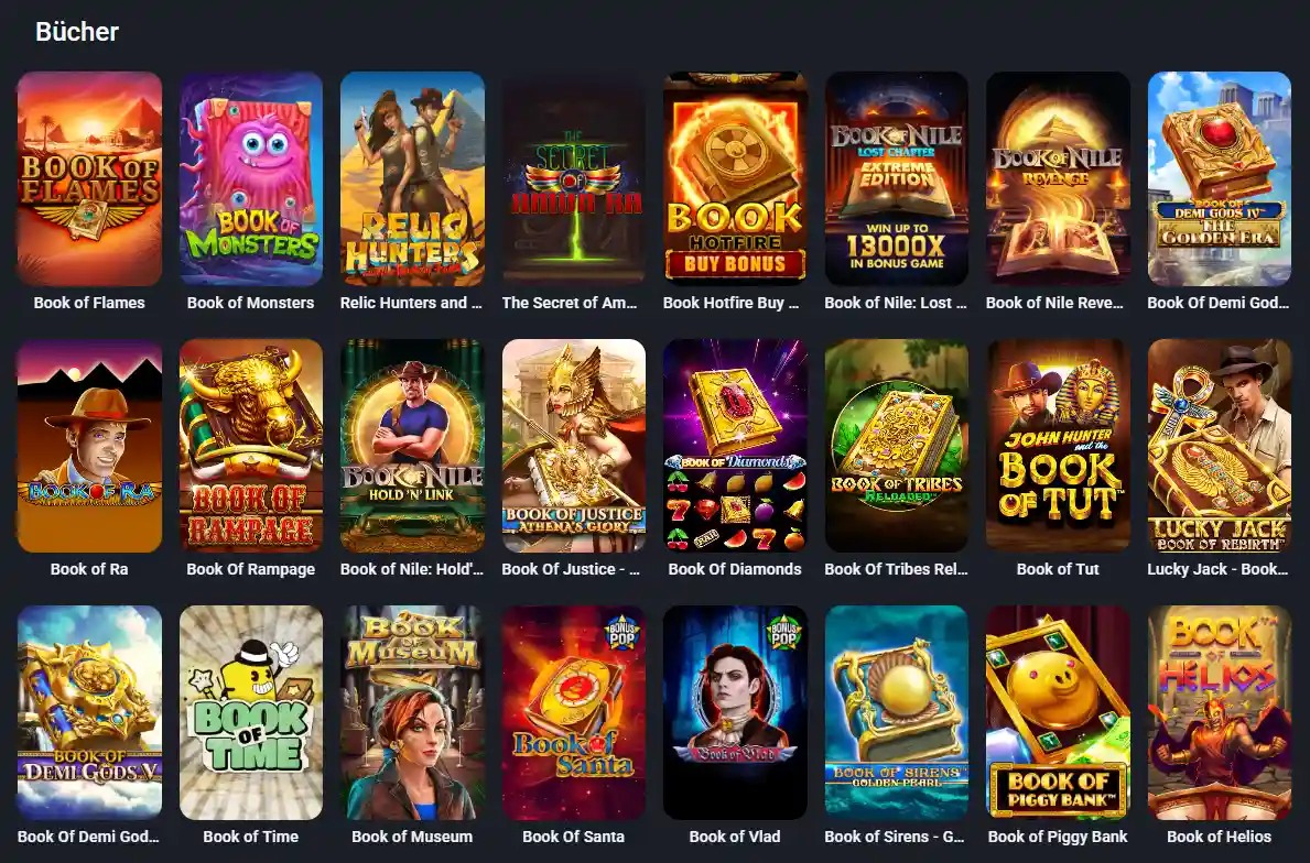 Twin Casino Bücher Spiele mit verschiedenen Book-Slots