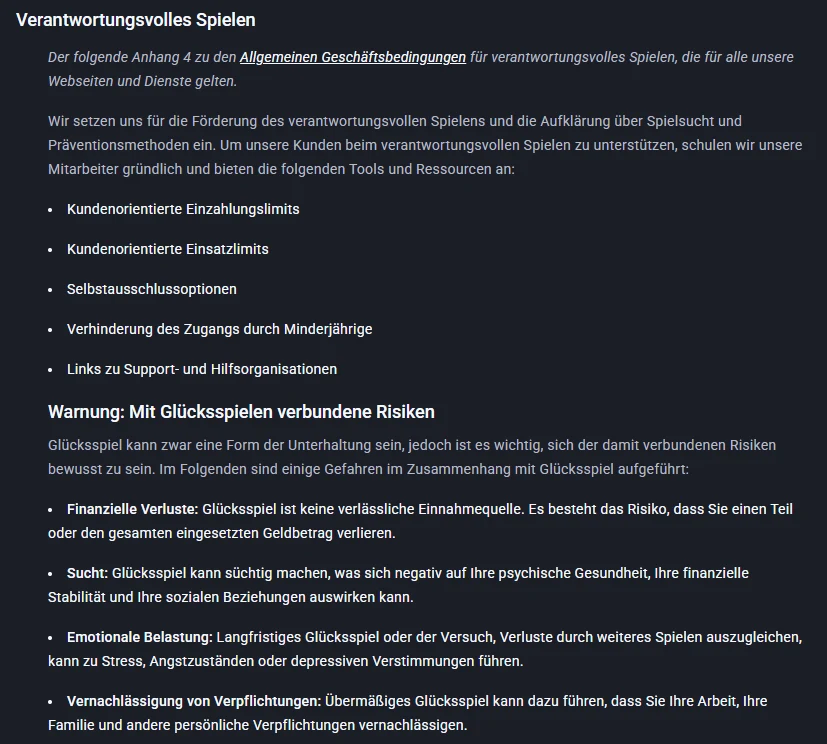 Twin Casino verantwortungsvolles Spielen mit Einzahlungslimits und Selbstsperroptionen